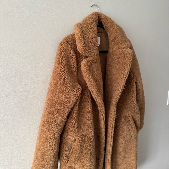 GAP Sherpa Teddy Coat Brown M - Picture 9 of 17